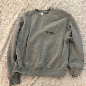 Fear of God, essentials, hoodie, gray, men’s small